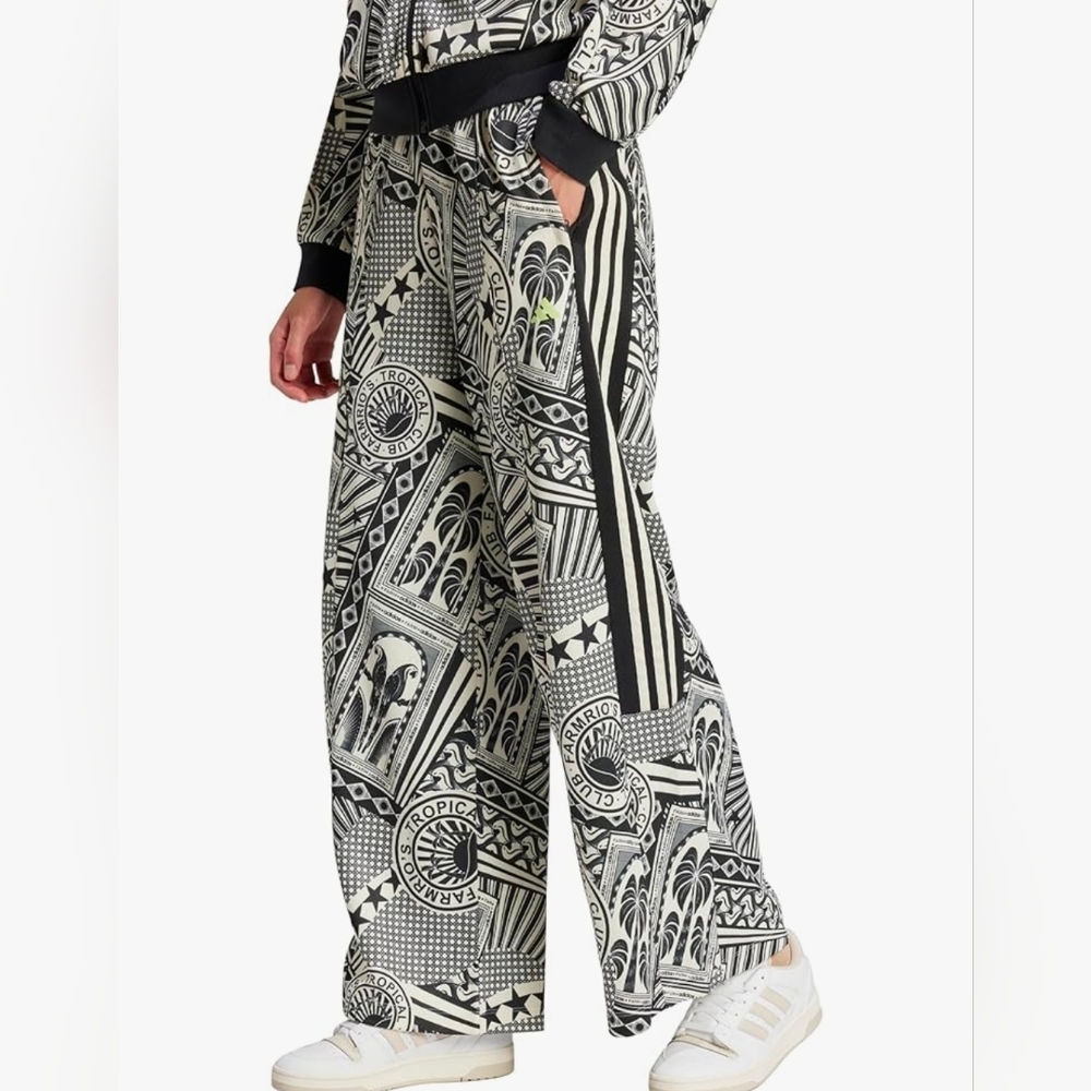 adidas Black and White Graphic Track Pants & Jacket Set - Picture 3 of 3